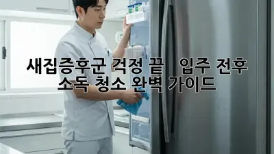 새집증후군 걱정 끝! ✨  입주 전/후 소독 청소 완벽 가이드